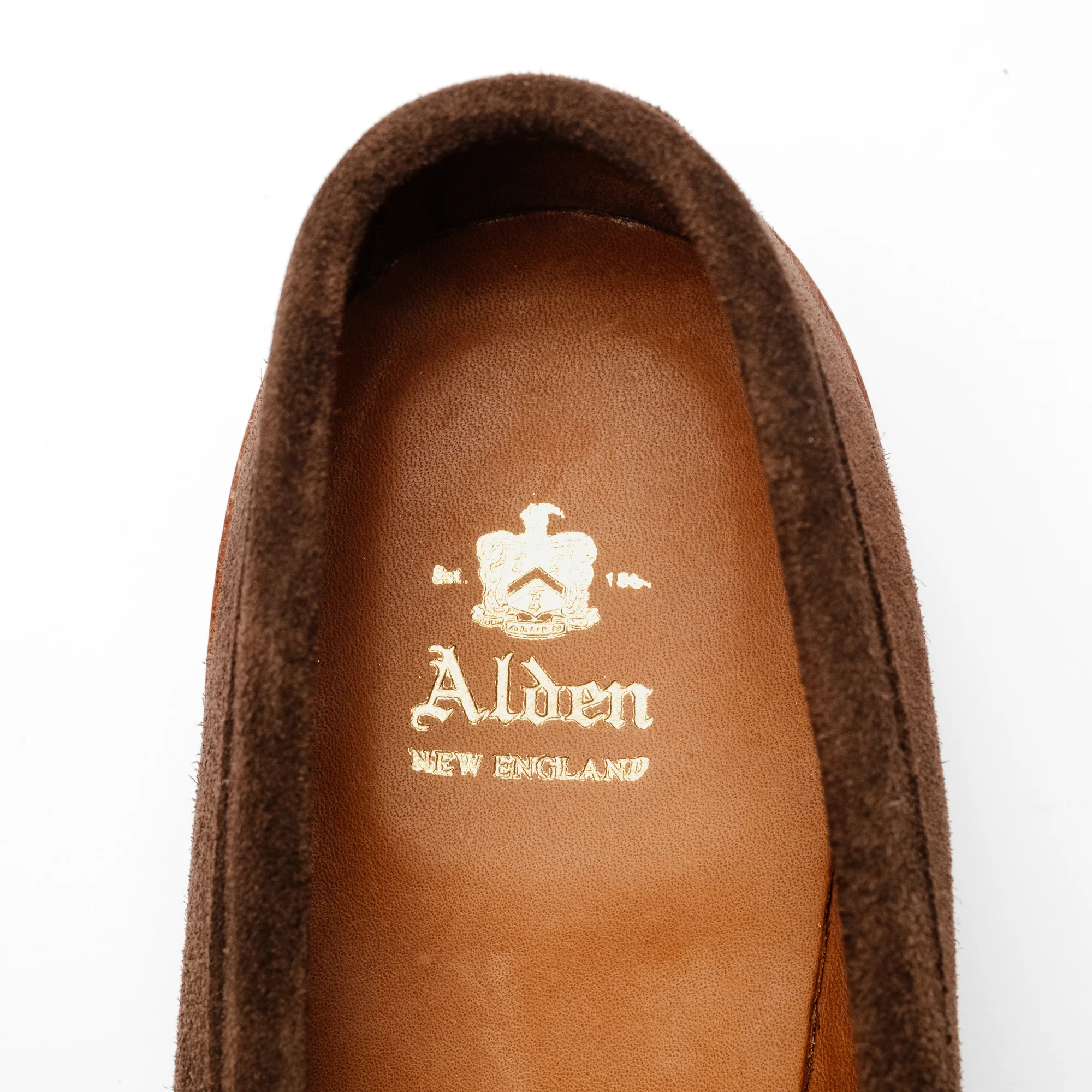 Alden 6224L Unlined Penny Loafer Dark Brown Suede - Image 6