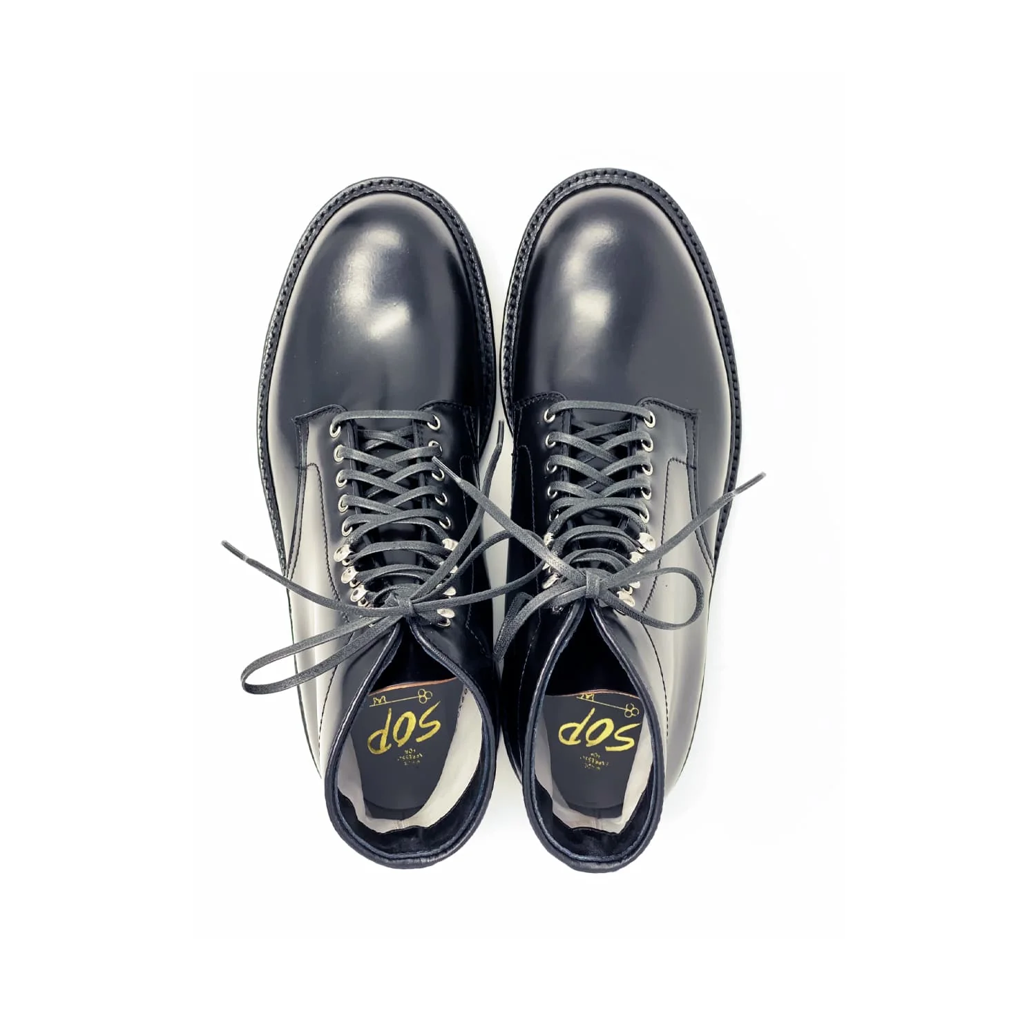 Alden x Snake Oil Provisions Wick Black Shell Cordovan Boot - Image 5